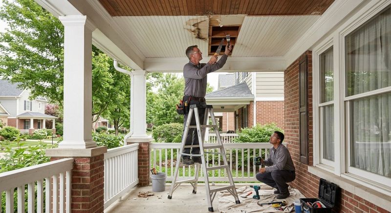 Porch Board Repair